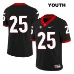 Youth Georgia Bulldogs NCAA #25 Quay Walker Nike Stitched Black Legend Authentic No Name College Football Jersey YVM1354FT